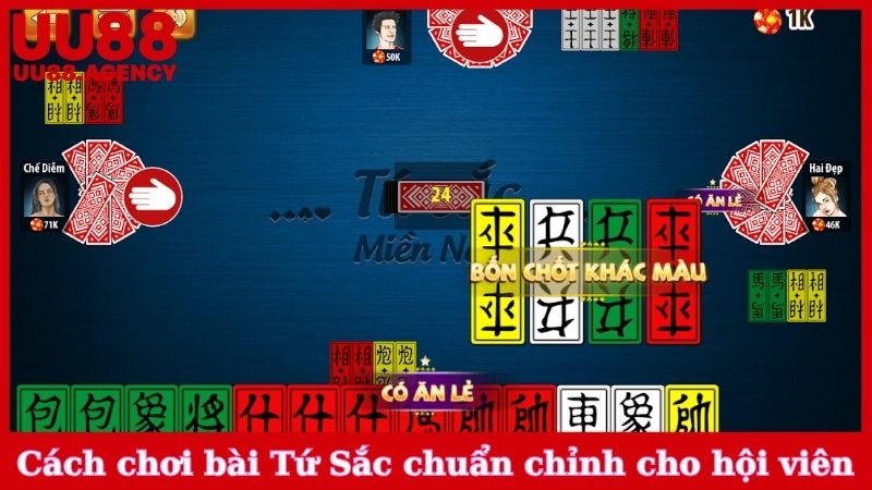 Cách chơi bài Tứ Sắc chuẩn chỉnh cho hội viên